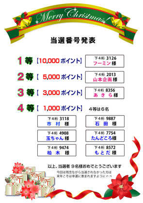 2020年 クリスマスプレゼント発表 2020年 クリスマスプレゼント発表